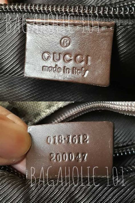 check serial number gucci bag